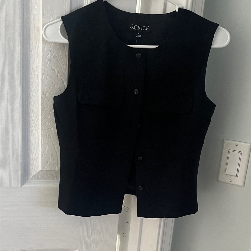 Jcrew black vest.